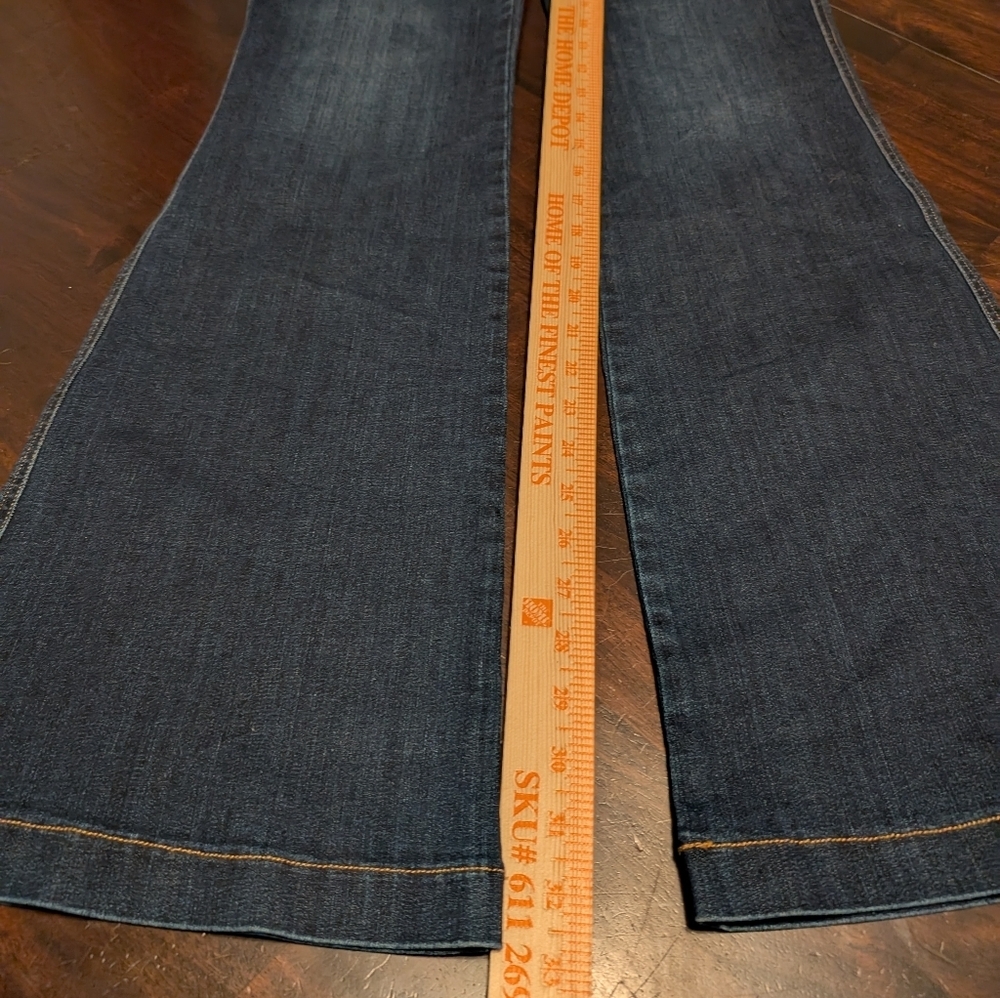 Spanx EveryWear Flare Jeans - Dark Blue, Women's Large - Picture 2 of 8